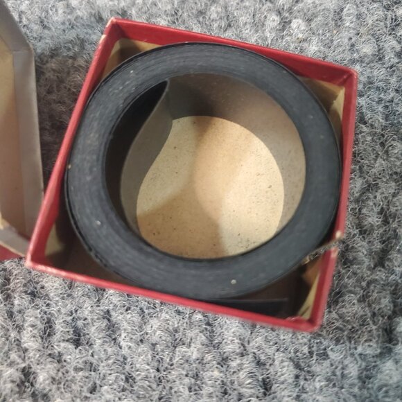 Vintage Dennison Gummed Cloth Mending Tape Black Number 4 9 Yds 1/4 Wide - Picture 4 of 6